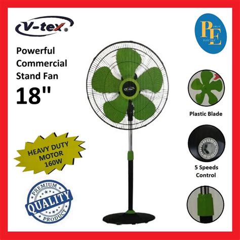 V Tex 18 5 Speed Powerful Commercial Stand Fan Vf 185 Lazada