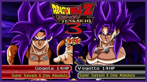 SSJ 6 DIOS ABSOLUTO GOGETA VS VEGETTO ISO PODER ABSOLUTO V4 VS EN