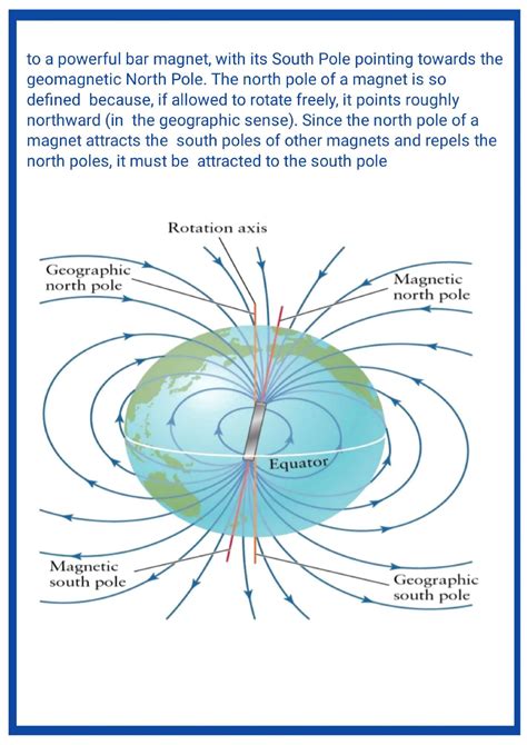 To Study Earths Magnetic Field Using A Compass Natal Bar Magnet Wire