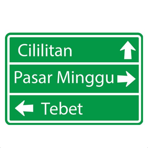 Rambulalulintas Hijau Safety Sign Indonesia