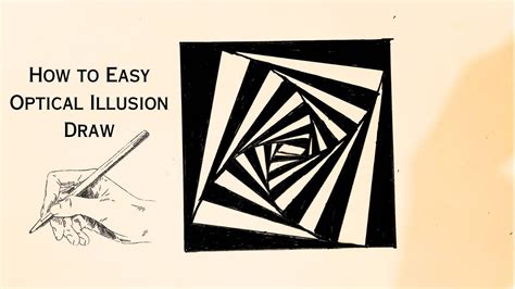 How To Draw Easy Optical Illusion Op Art How To Easy Draw Op Art