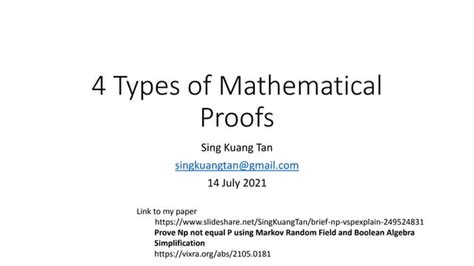 Mathematical Proof types | PPT