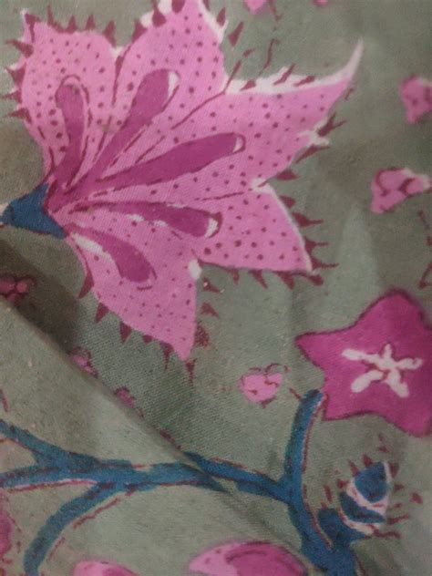 Pink Flower Printed Cotton Fabric At Rs 70 Meter Floral Cotton Fabric