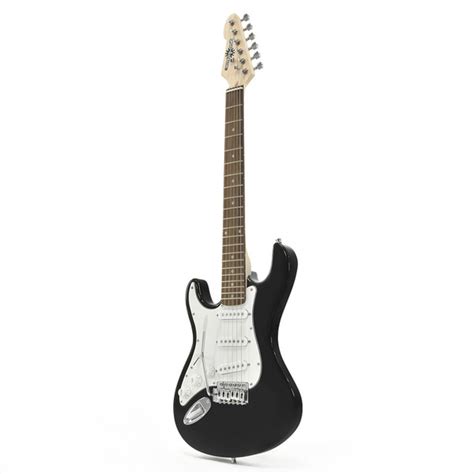 3 4 La Left Handed Electric Guitar By Gear4music Black Box Opened At Gear4music