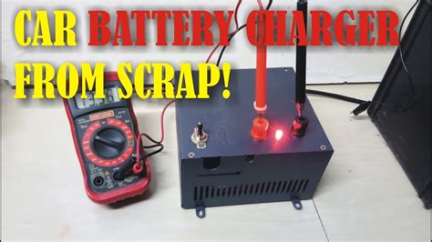 Diy Heavy Duty Car Motorcycle Battery Charger Test 2 Youtube