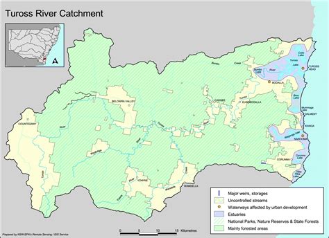 Tuross River catchment map