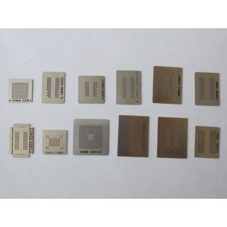 Stencils Chip Size For Reball BGA Chips For Memory 12 Pcs