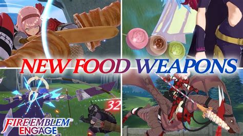 Fire Emblem Engage All Foodjoke Weapons Showcase Youtube