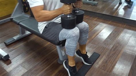 Seated Dumbbell Calf Raise Youtube