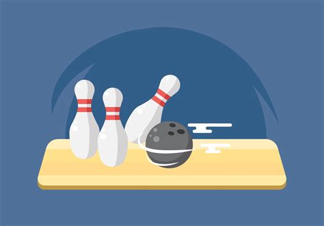 Illustration Of Bowling Ball Smashing Pins 144102 Vector Art At Vecteezy