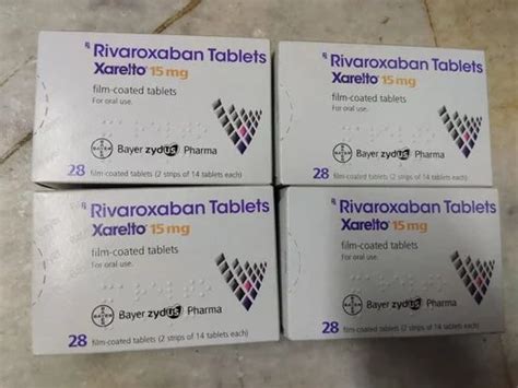 15mg Xarelto Rivaroxaban Tablets at Rs 925 box जरलट in Mumbai