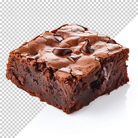 Un Brownie Aislado Sobre Un Fondo Blanco Archivo PSD Premium