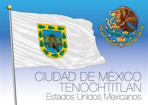 Mexico City, Federal District Regional Flag, United Mexican States ...