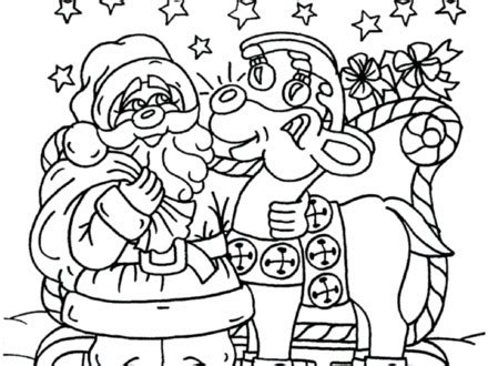 Santa And His Reindeer Coloring Pages at GetColorings.com | Free ...