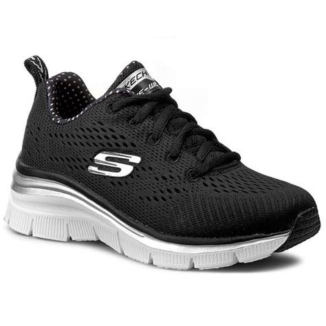 Sneakersy Skechers Statement Piece Bkw Czarny Eobuwie Pl