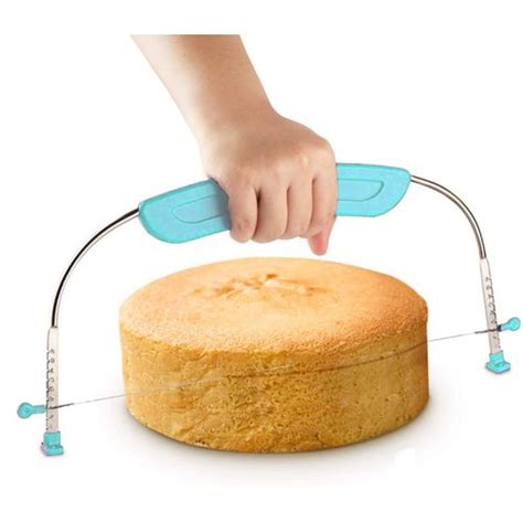 Coupe Génoise Gâteau Réglable Trancheuse en Acier Inoxydable 1 Fil