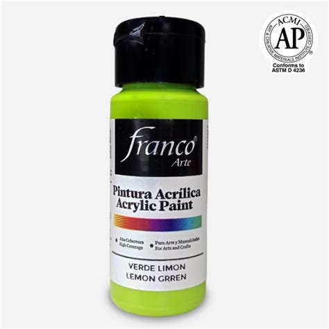 Pintura acrílica Verde Limón - Franco Química