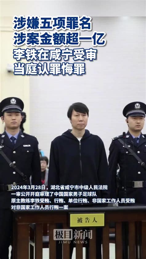 涉嫌五项罪名！涉案金额超一亿，李铁受审，当庭认罪悔罪