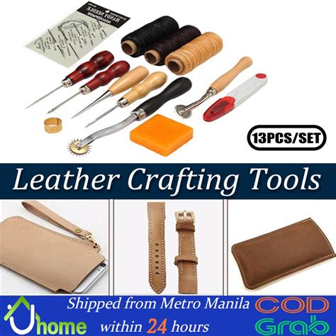 Soyacar Pcs Leather Craft Tool Kit Sewing Stitching Punch Carving