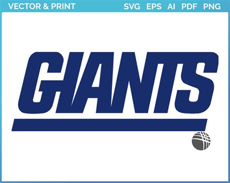 New York Giants - Wordmark Logo (1976) - Football Sports Vector SVG ...