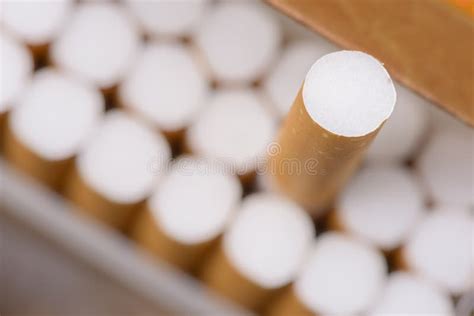 Pack Of Cigarettes Isolated On White Background Stock Image Image Of