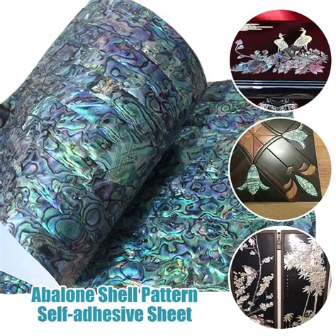 Cmx Cm Natural Abalone Shell Mother Of Pearl Laminate Sheet Diy Home