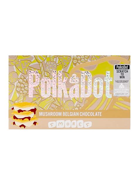 Smores Polkadot Magic Mushroom Belgian Chocolate Free Shipping