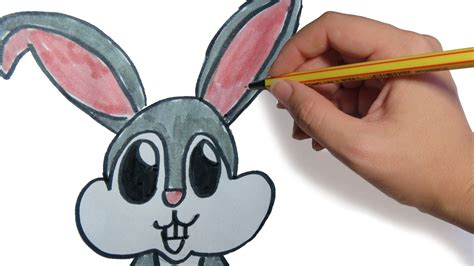 Como Dibujar Un Conejo Facil Paso A Paso A Lapiz Para Niños Youtube