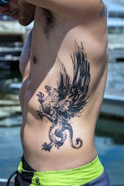 70 Griffin Tattoo Designs For Men - Mythological Creature Ideas