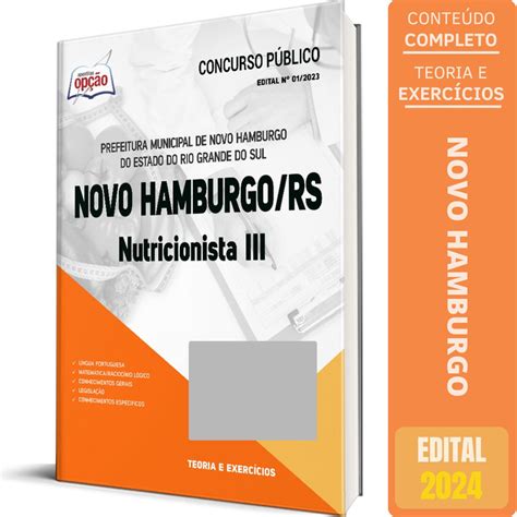 Apostila Prefeitura De Novo Hamburgo Rs 2024 Nutricionista 3