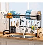 Amazon Majalis Over Sink Dish Drainer Drying Rack Tier