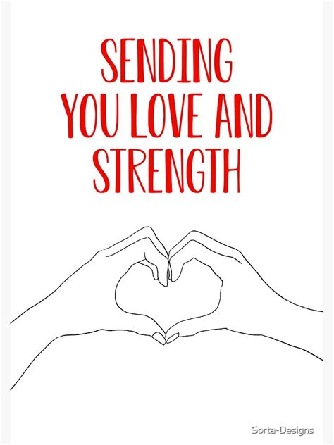 Sending You Love And Strength Sympathy And Condolence Sticker For