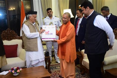 Ani On Twitter Uttar Pradesh Chief Minister Yogi Adityanath Met Maharashtra Governor Bhagat