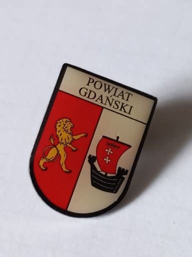 Herb powiat Gdański przypinka pin odznaka wpinka Siedlce Kup teraz