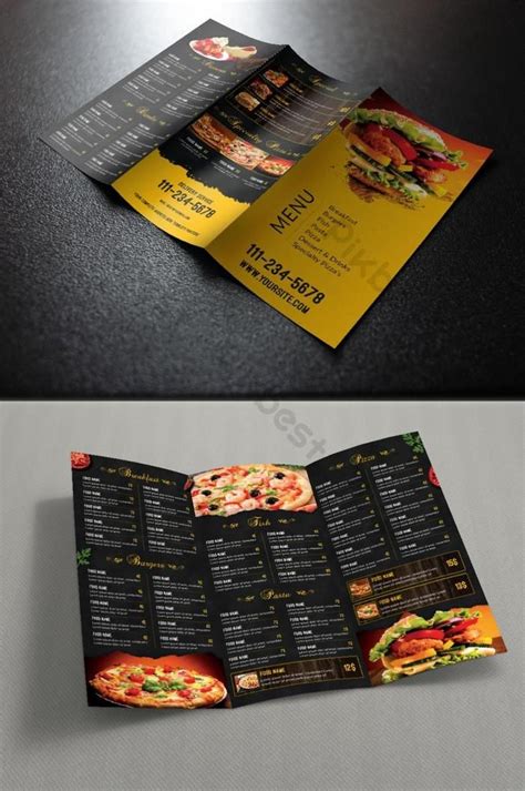 Menu Trifold Design Template Artofit