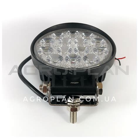 Cвітлодіодна LED фара 42W 14 діодів ближнє світло кругла ФЛ-011 ...
