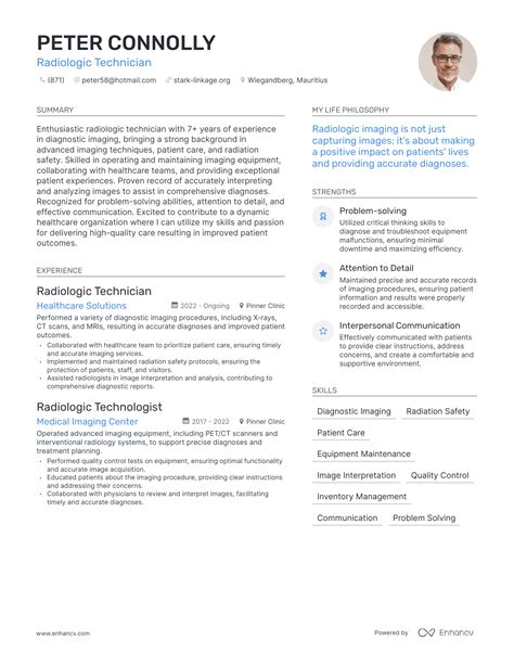 3 Successful Radiologic Technician Resume Examples And Writing Tips for ...