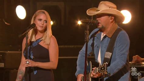 Jason Aldean Miranda Lambert Deliver Aching Cma Awards Performance