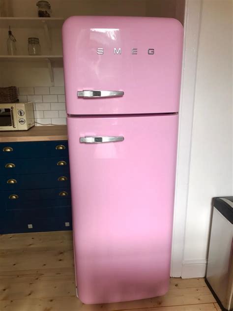 Pink Smeg fridge freezer | in West End, Glasgow | Gumtree