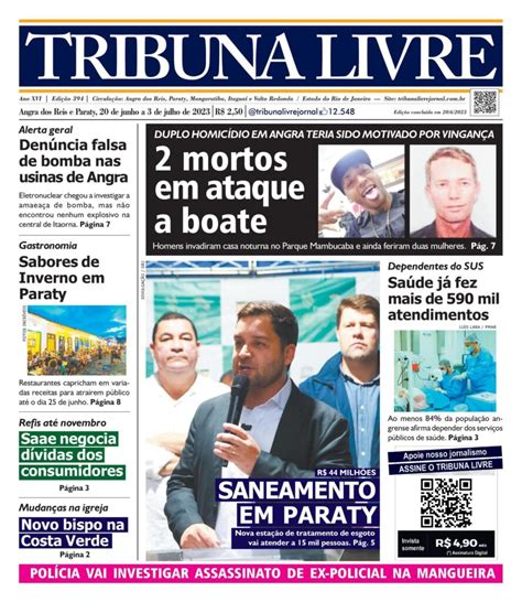 Veja a edição que está nas bancas Jornal Tribuna Livre