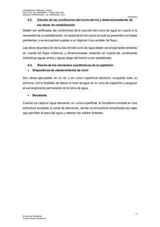 DISEÑO DE BOCATOMA PDF