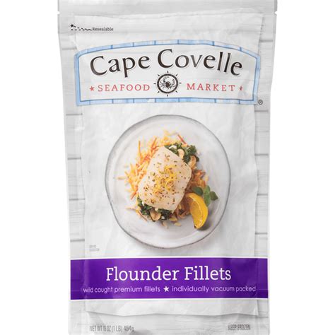 Cape Covelle Seafood Market Flounder Fillets 16 Oz Delivery Or