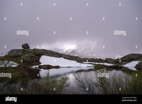 Paisajes Maravillosos En Noruega Vestland Hermoso Paisaje En La Ruta