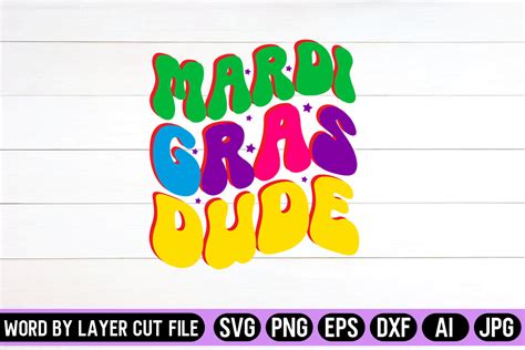 Mardi Gras Dude Retro Design Graphic By Svg Artfibers · Creative Fabrica