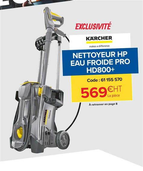 Offre Nettoyeur Hp Eau Froide Pro Hd K Rcher Chez Prolians