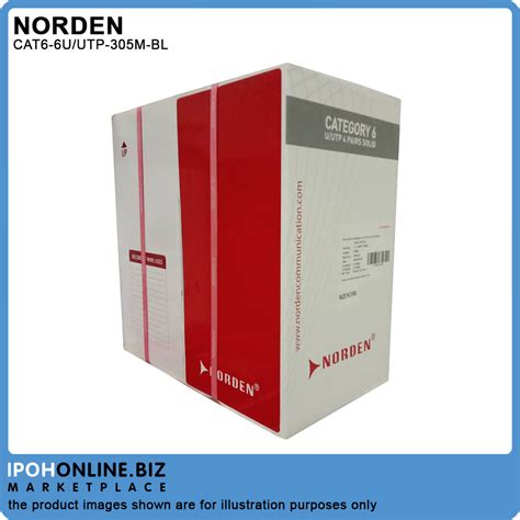 Buy Ipohonline Norden Category 6 U UTP 4 Pair 23AWG Cable PVC Blue