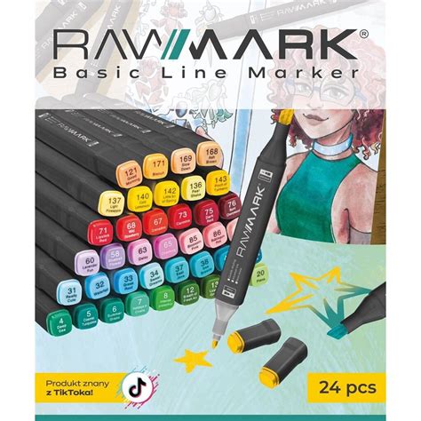 Set Markere RAWMARK Basic Line 24 Culori EMAG Ro