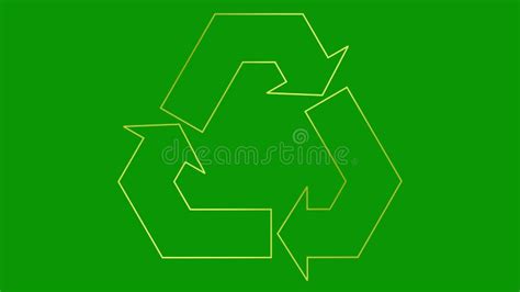 A Golden Recycling Symbol Overlaying Lush Green Plants In Warm Golden