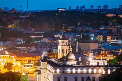 Vilnius, Lithuania, Eastern Europe. Aerial View of Historic Center ...