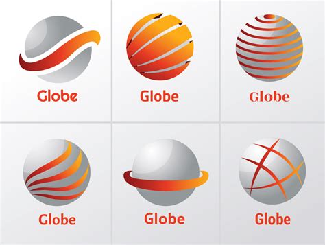 Globe Logo Design Vector Pack 227496 Vector Art At Vecteezy